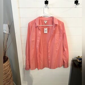 Pink J crew button down